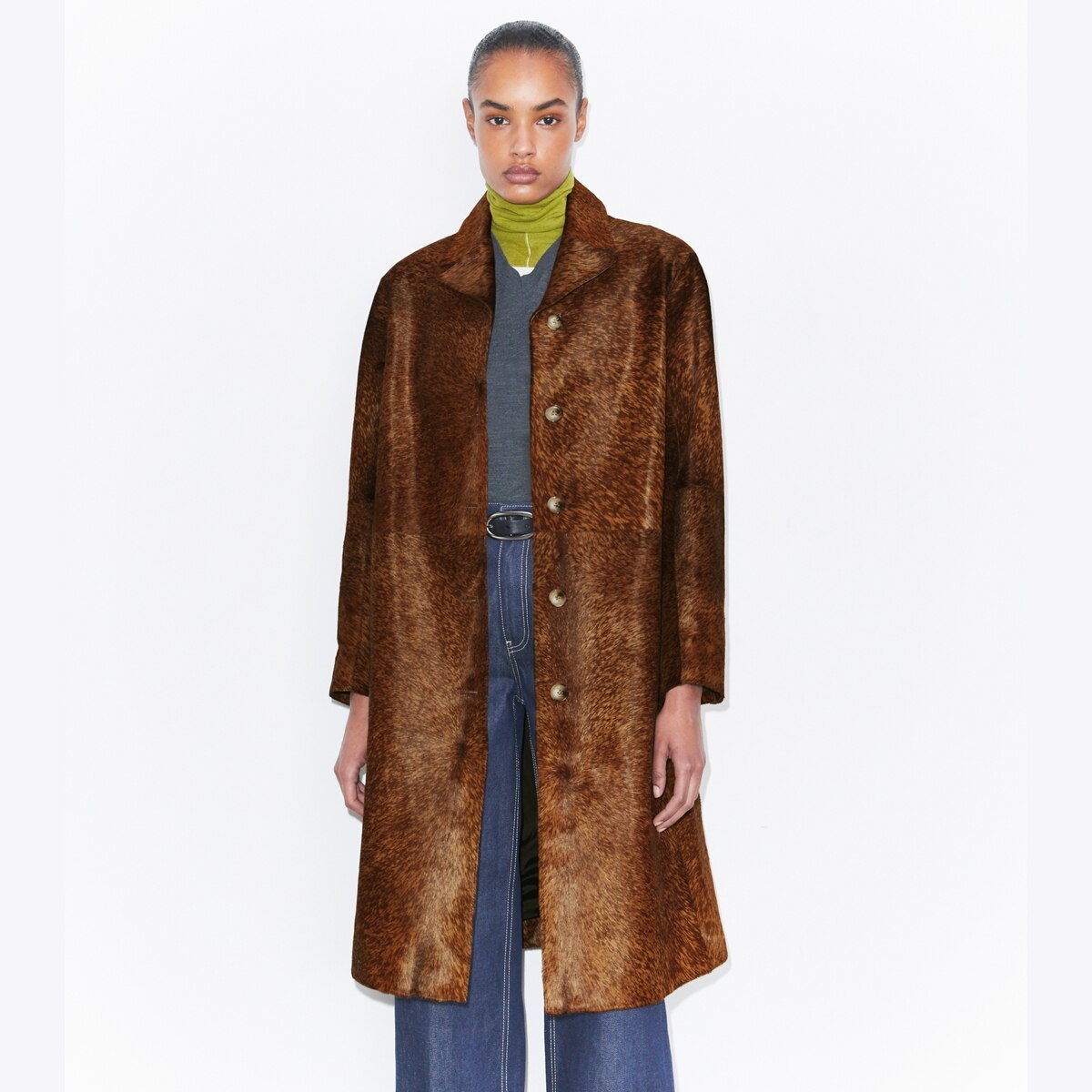 Calf Hair Coat: Women's Designer Coats | Tory Burch