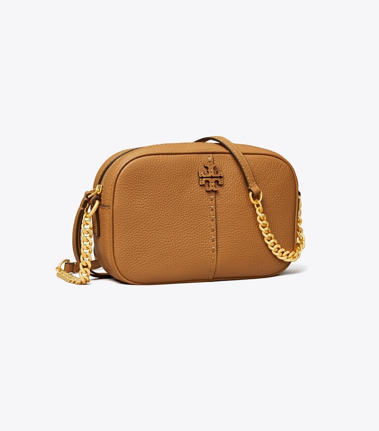 Tory Burch designer borse a spalla Camera bag McGraw in Tiramisu angle