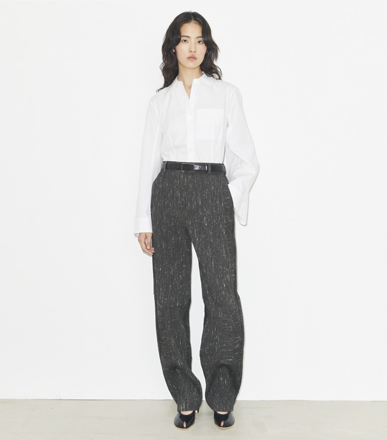Tory Burch designer tops Camicia in popeline di cotone in White front