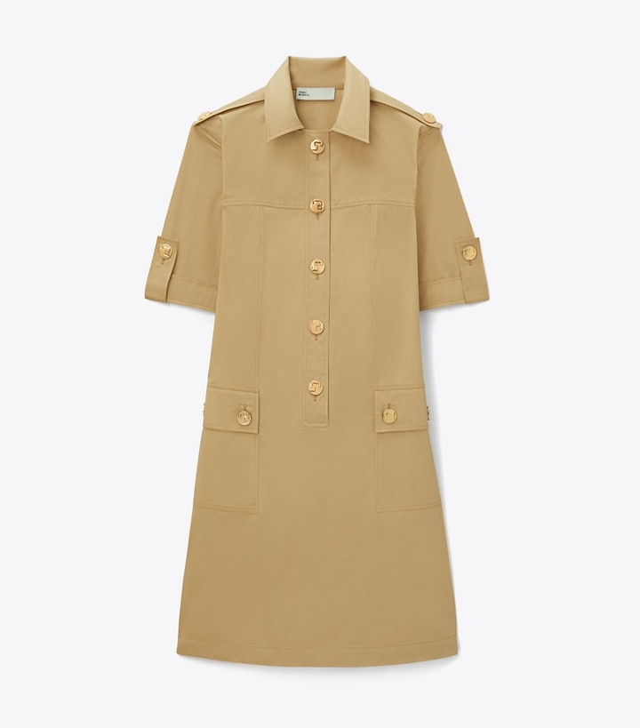 Monogram Scarf Safari Shirt Dress - Ready to Wear