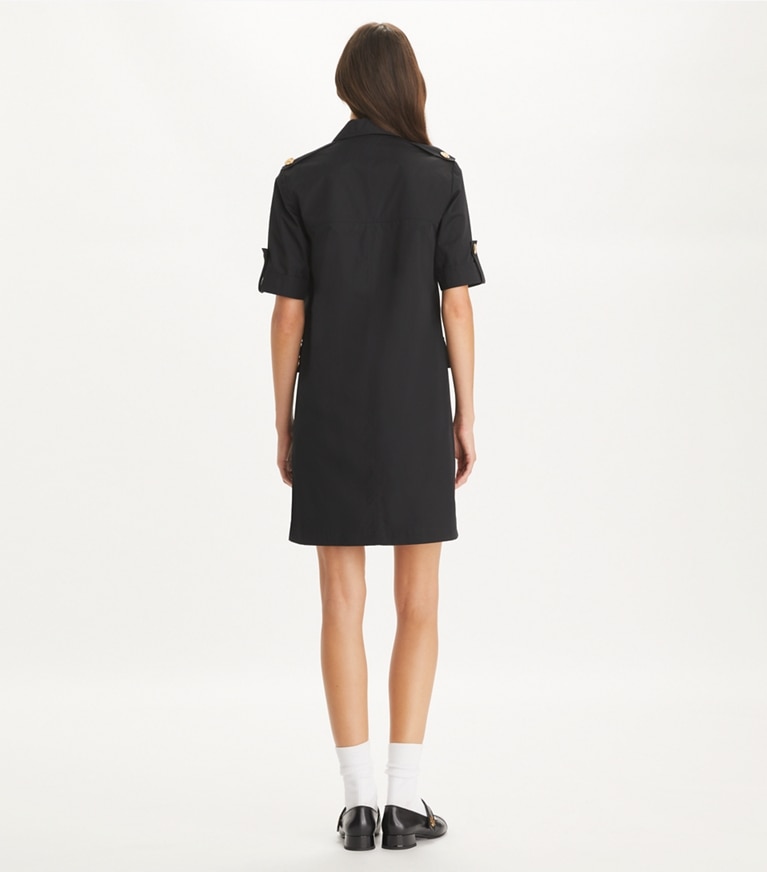 Tory Burch designer dresses Camp Dress in Black front