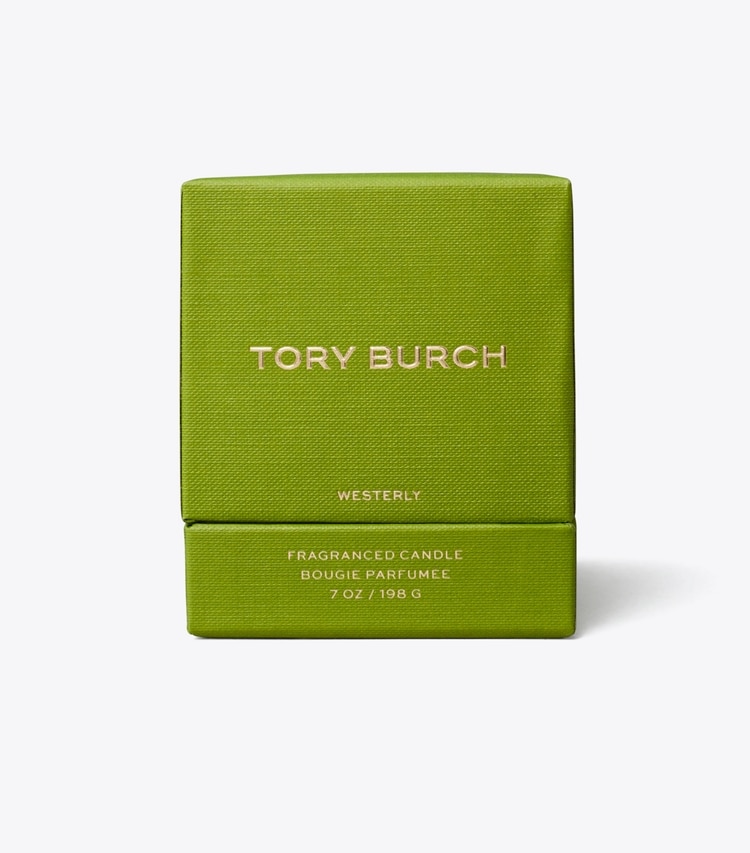 Tory Burch designer candles Candle in Westerly detail