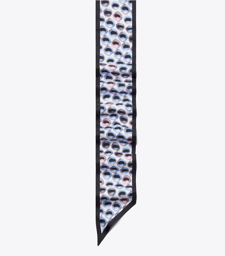 Tory Burch designer スカーフ キャンディドット リボンタイ in Blue ディテール