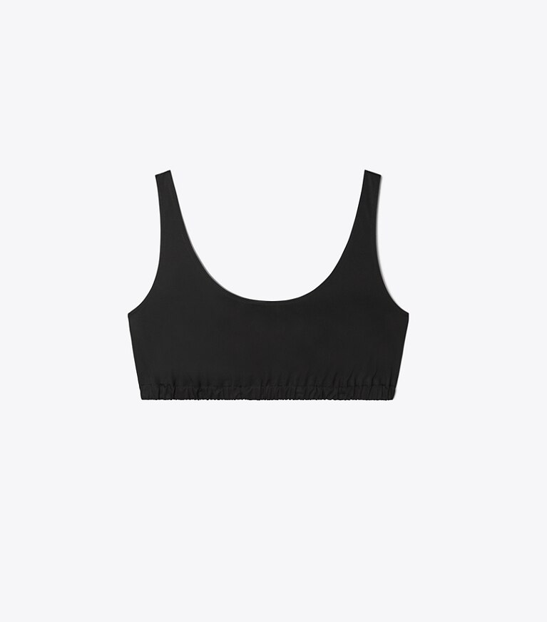 Tory Burch designer copricostume Canotta corta in cotone in Black front
