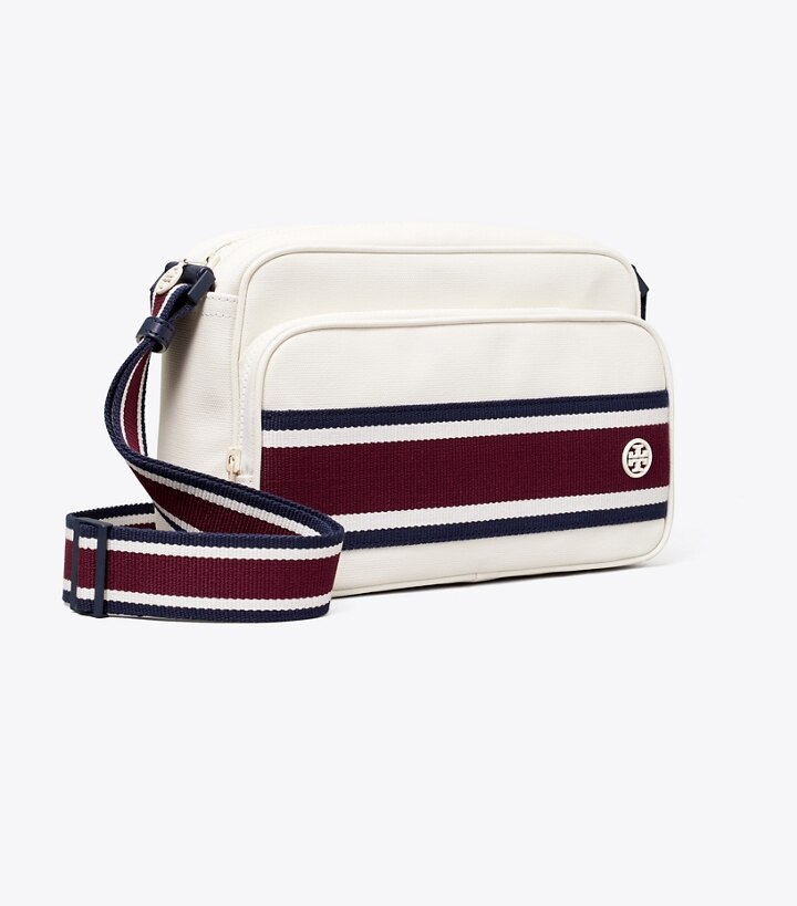 Canvas Stripe Cargo Cross-Body: Women's Designer Crossbody Bags | Tory Sport