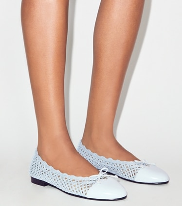 Tory Burch バレエフラットシューズ　ブルー系　7 ブルー シューズ シューズ | レディース | トリー バーチ公式