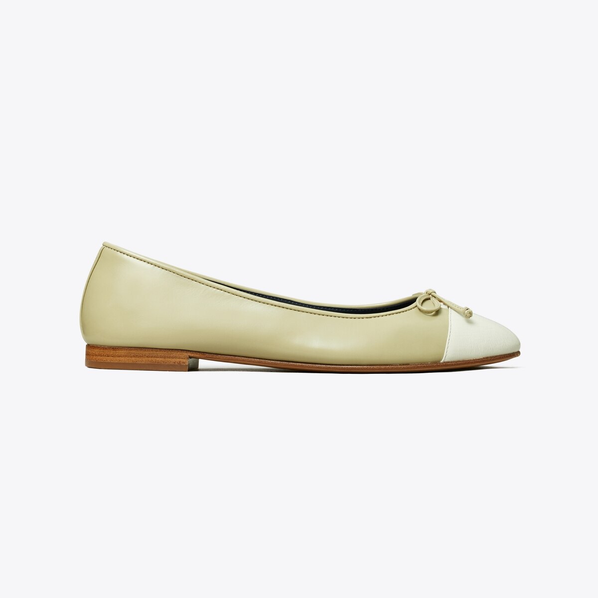 サンダル・ミュール Tory Burch Ivory leather Cap-Toe ballerinas (166592 100) Cap-Toe Slingback: Women's Designer Flats | Tory Burch