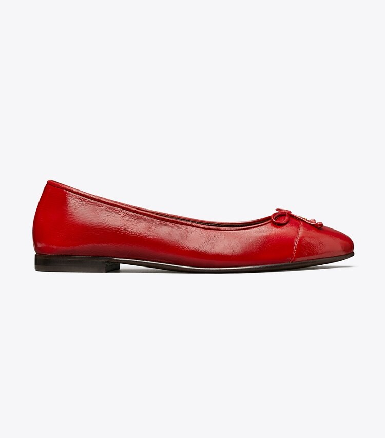 Tory Burch designer flats Cap-Toe Ballet in BRICK LANE / BRICK LANE side
