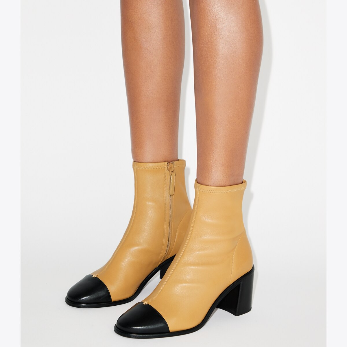 Tan Leather Cap-Toe Ankle Boots D2685H - 2/2 Cap Toe Boot in Tan Suede – ALDEN SHOES main image 3