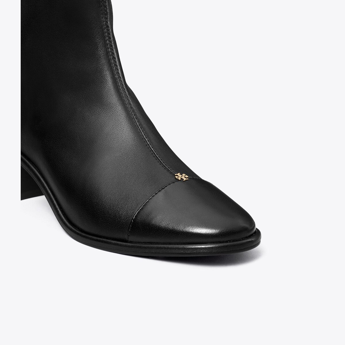 ショートブーツ・ブーティ Tory Burch FW24 CAP TOE BOOTIE (161772 201) Cap-Toe Low-Heel Ankle Boot: Women's Shoes | Ankle Boots