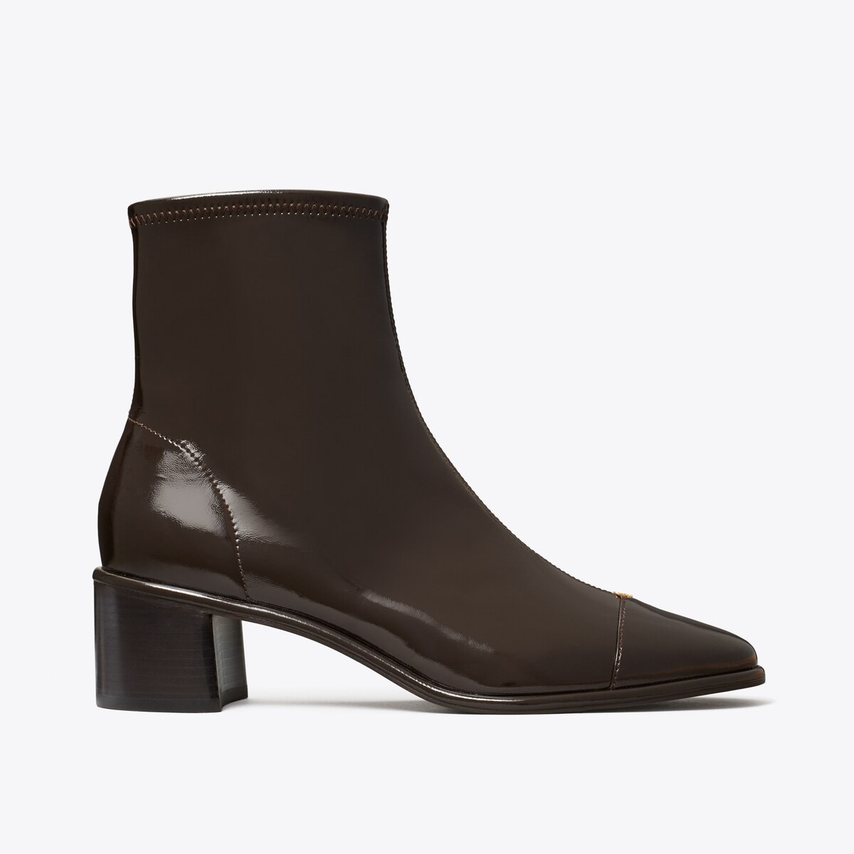 ショートブーツ・ブーティ Tory Burch FW24 CAP TOE BOOTIE (161772 201) Cap-Toe Low-Heel Ankle Boot: Women's Shoes | Ankle Boots