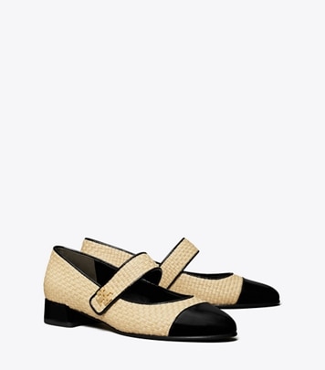 TORY BURCH メッシュメリージェーンヒールバレエシューズ TORY BURCH メッシュメリージェーンヒールバレエシューズ (Tory