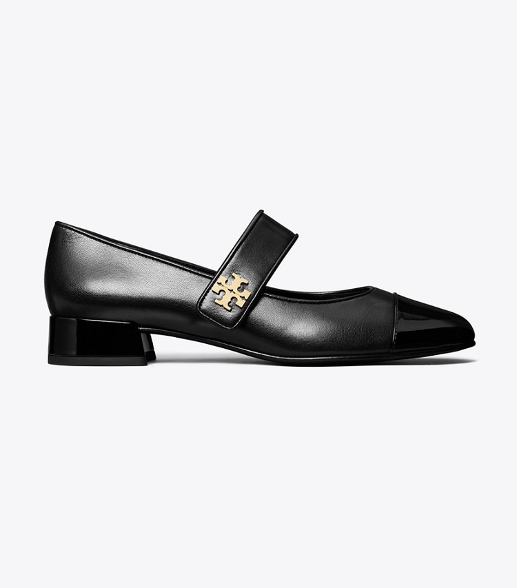 Tory Burch designer flats Cap-Toe Mary Jane in PERFECT BLACK / PERFECT BLACK side