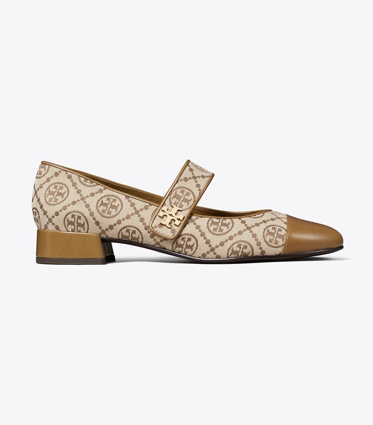 Tory Burch designer フラット キャップトゥ メリージェーン in HAZEL T MONOGRAM side