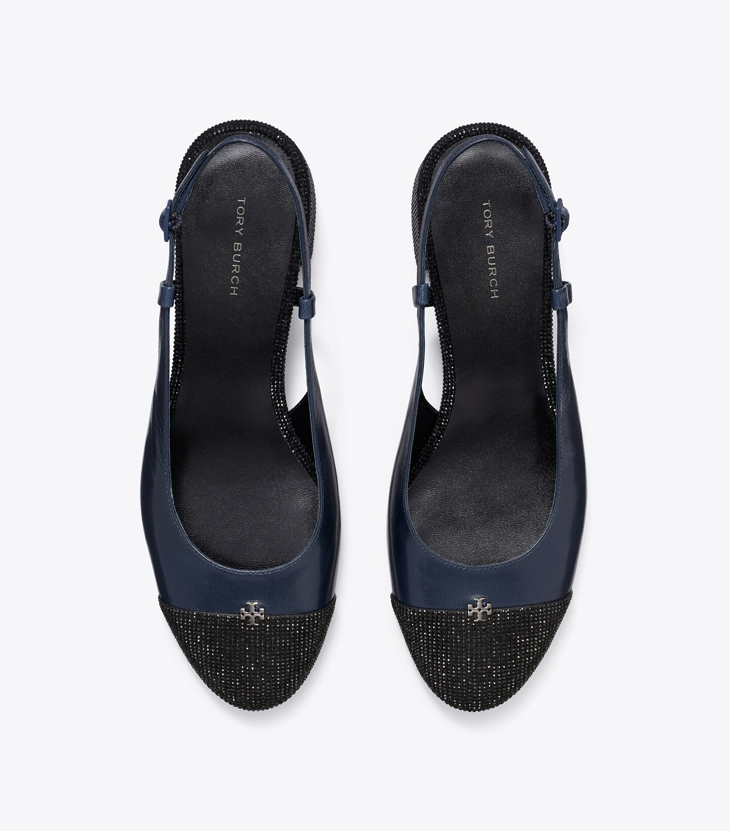 Tory Burch Cap-Toe Pavé Slingback Pump The Summit