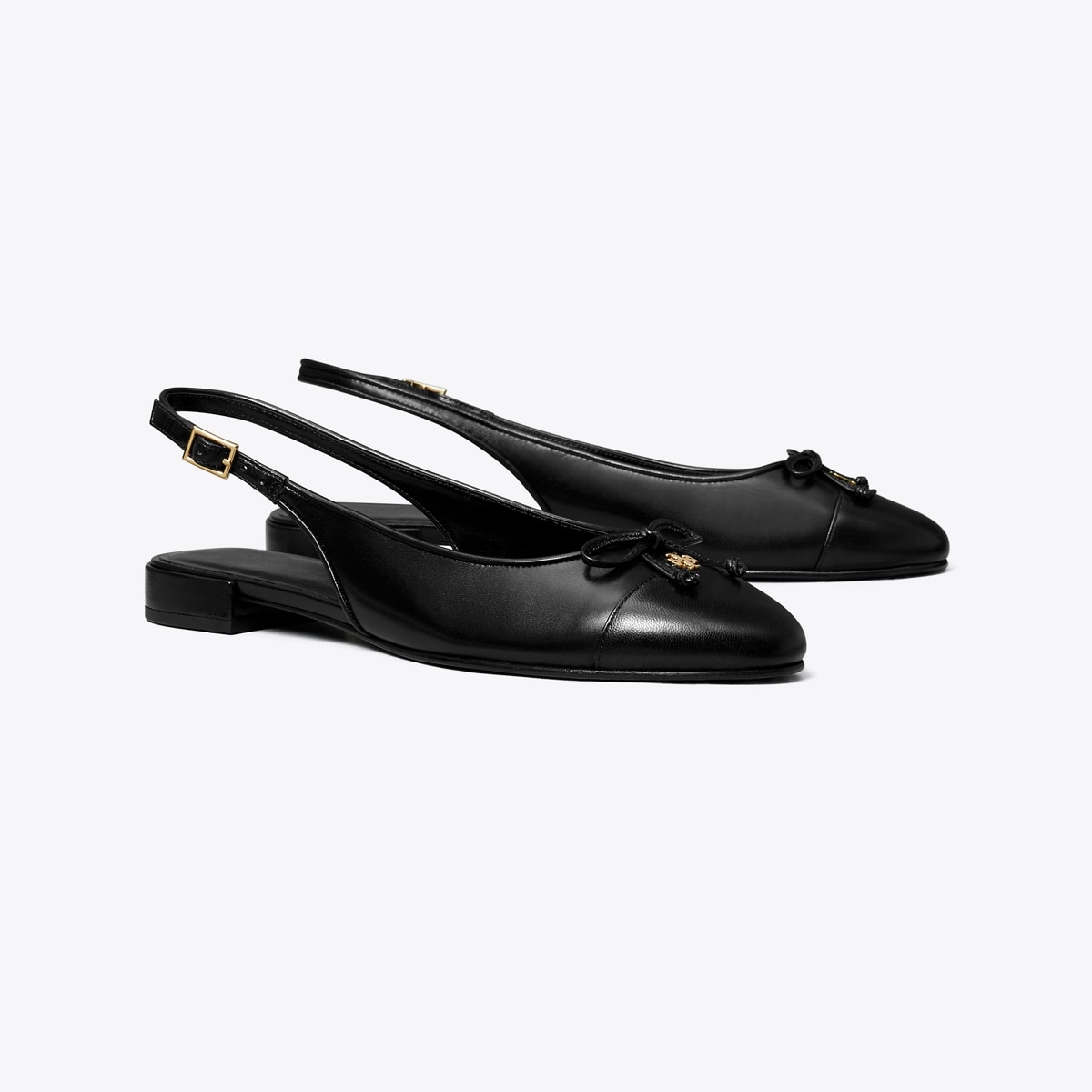 サンダル・ミュール Tory Burch FW25 Tory Burch Flat shoes Black (175640 006) Tory Burch Pierced Leather Mules | Saks Fifth Avenue