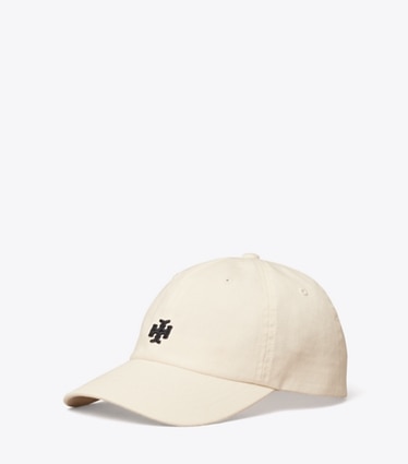 Tory Sport designer cappelli Cappellino con logo in Ivory Pearl angle