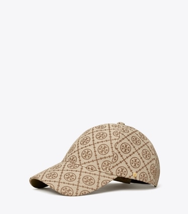 Tory Burch designer cappelli Cappellino da baseball T Monogram in Hazelnut front