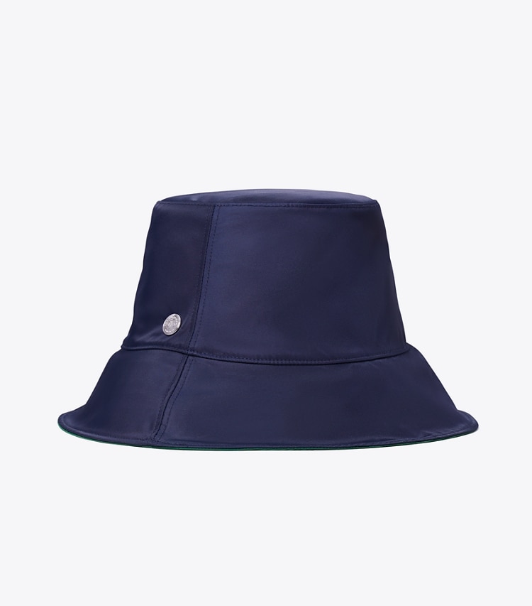 Tory Burch designer cappelli Cappello da pescatore Twist in Basil packable reversible