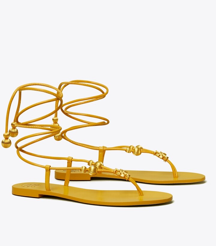 Capri Flat Lace-Up Sandal: Women's Designer Sandals | Tory Burch