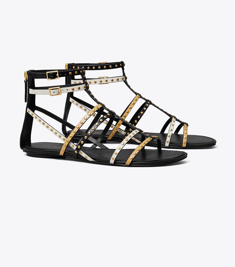 Capri Gladiator Studded Sandal Women s Designer Sandals Tory Burch