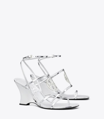 Multi-Strap Espadrille Wedge Sandal: Women's Designer