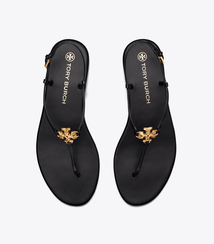 Tory Burch designer sandals Capri Strap Sandal in PERFECT BLACK overhead