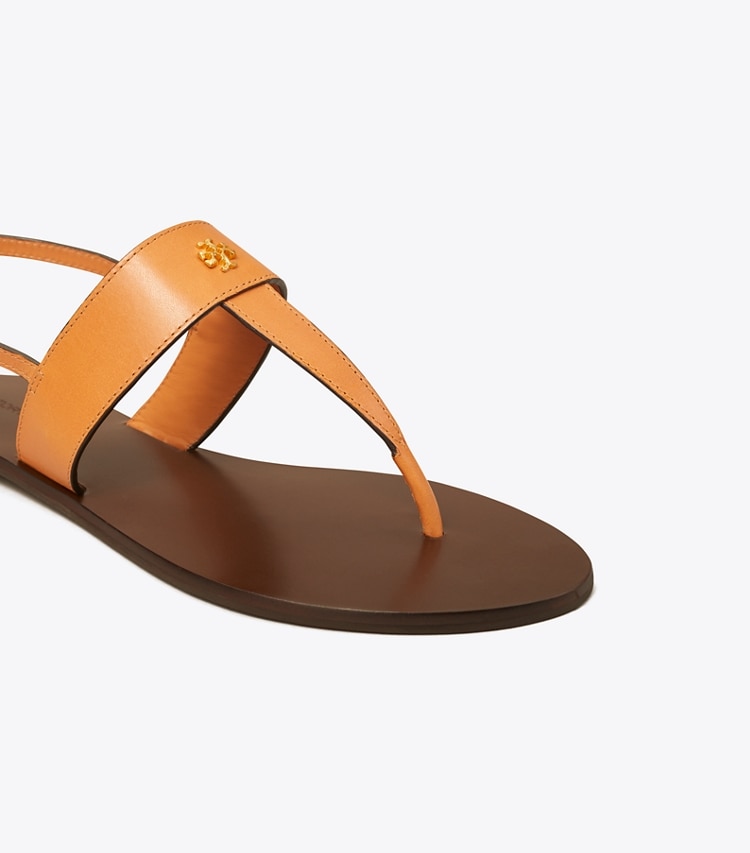 Tory Burch designer sandals Capri Thong Sandal in BRANDY detail