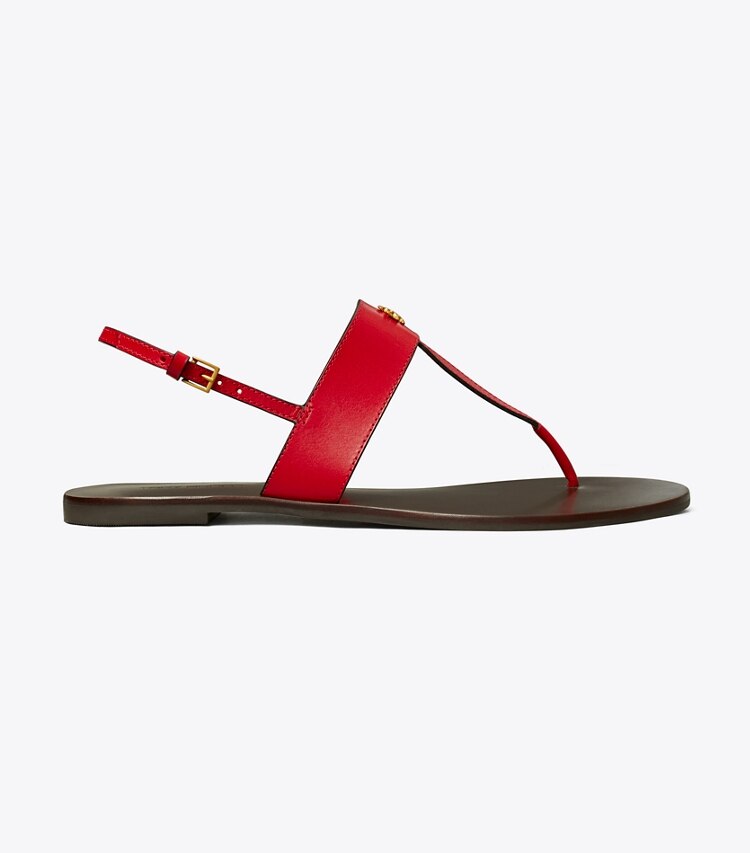 Tory Burch designer sandals Capri Thong Sandal in TORY RED side