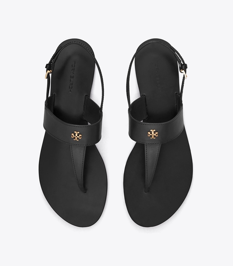 Tory Burch designer sandalen Capri Zehensandale in PERFECT BLACK von oben