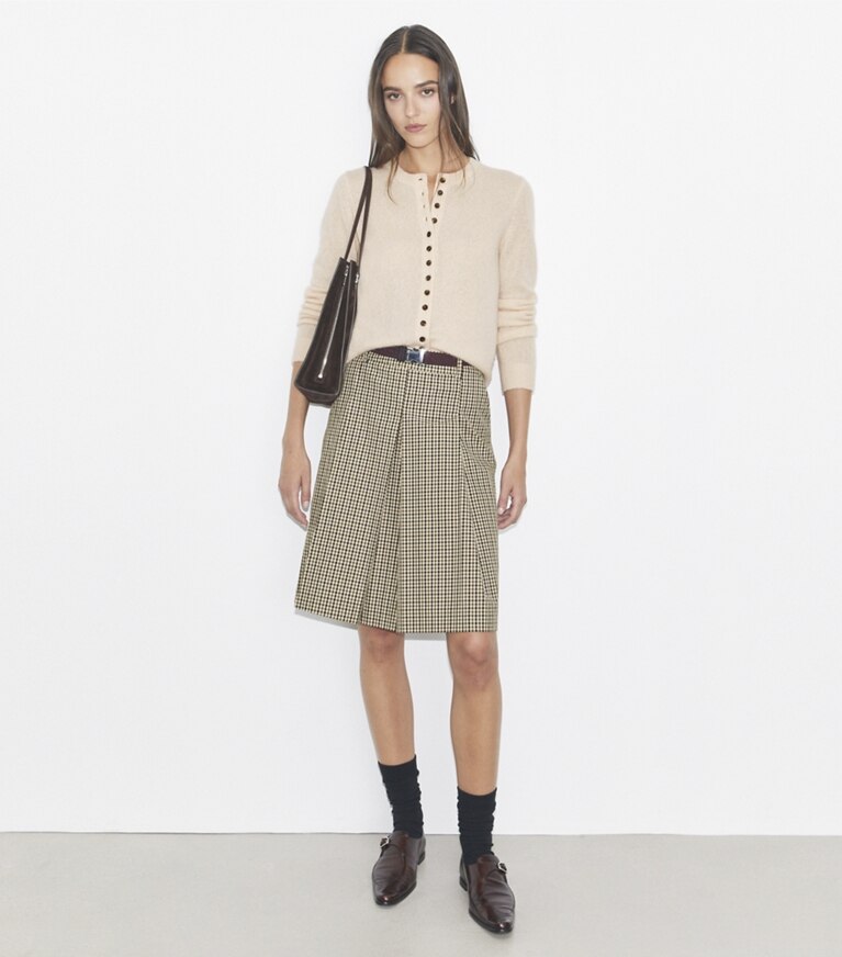 Tory Burch designer sweaters Cardigan en cachemire et soie in Archroma 108-210 front