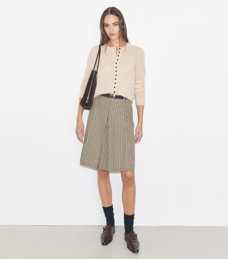 Tory Burch designer maglioni Cardigan in cashmere misto seta in Archroma 108-210 front