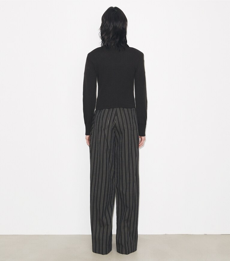 Tory Burch designer maglioni Cardigan in lana in Brown on model back