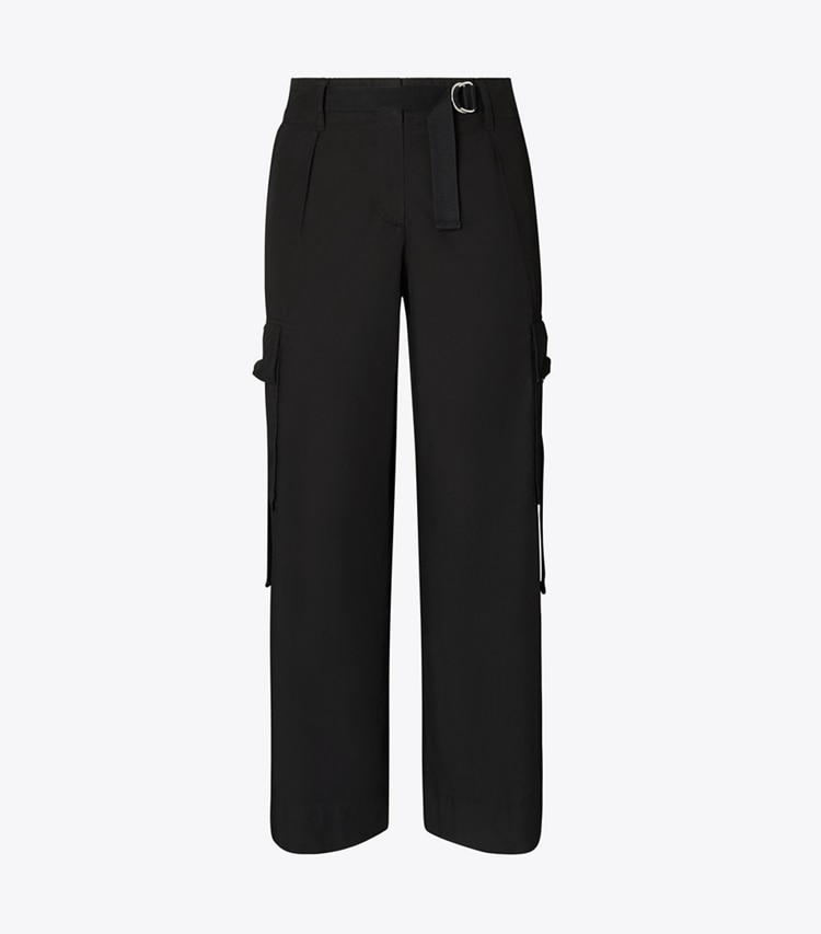 Tory Burch designer unterteile Cargohose aus Baumwolle in Black front