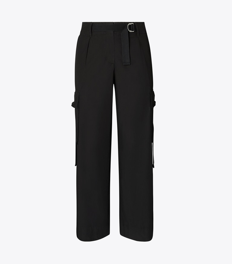 Tory Burch designer unterteile Cargohose aus Baumwolle in Black front