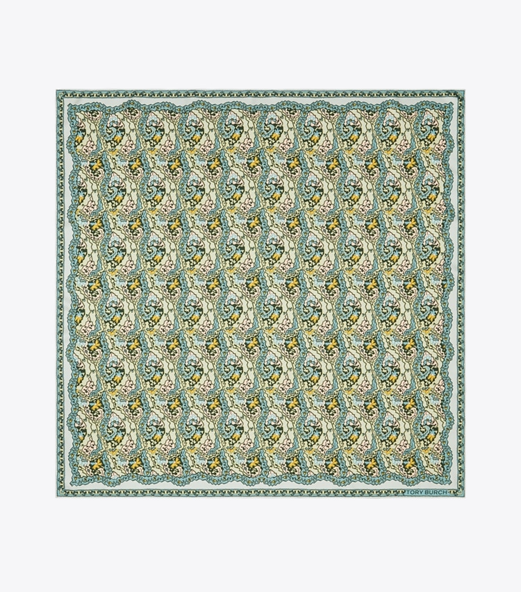 Tory Burch designer écharpes Carré de soie Dream Paisley in Dream Paisley dessus