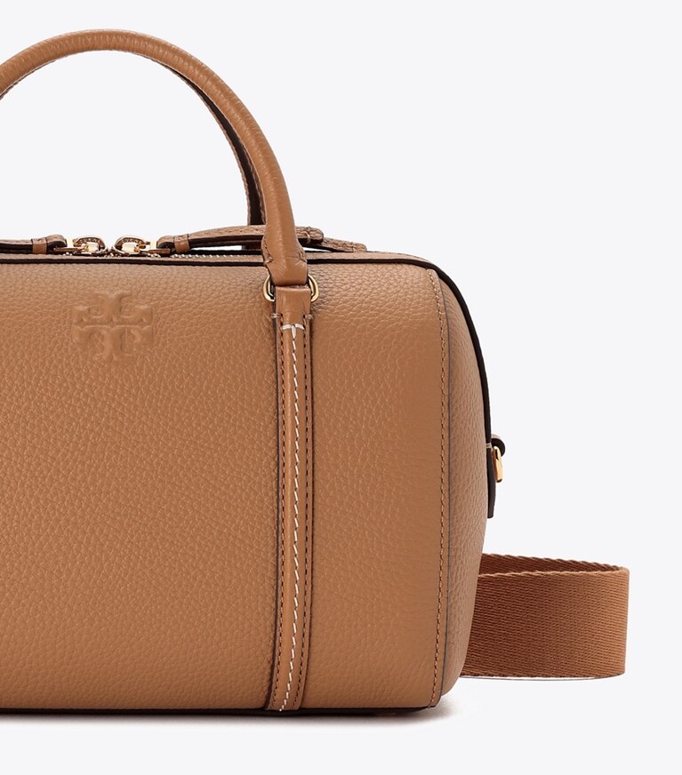 Tory Burch designer sac à main Cartable en cuir dans Tiramisu détails