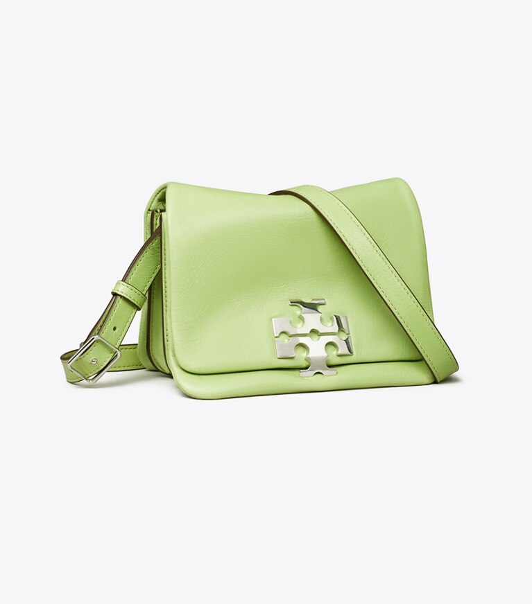 Tory Burch diseñador bolsos de hombro Cartera de hombro Charlie Runway en Celery Juice ángulo