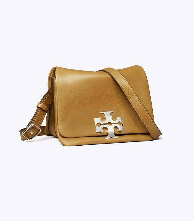 Tory Burch diseñador bolsos de hombro Cartera de hombro Charlie Runway en WREN BROWN ángulo
