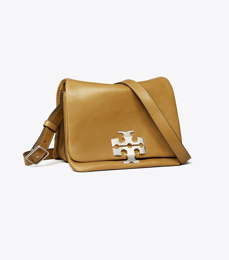 Tory Burch diseñador bolsos de hombro Cartera de hombro Charlie Runway en WREN BROWN ángulo