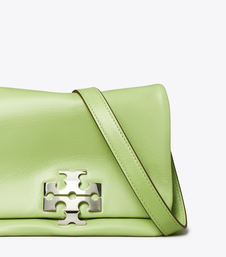 Tory Burch diseñador bolsos de hombro Cartera de hombro Charlie Runway en Celery Juice detalle