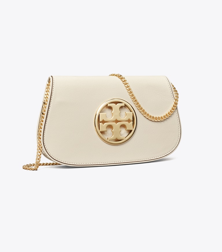 Tory Burch diseñador carteras de mano Cartera de mano reva en NEW IVORY ángulo