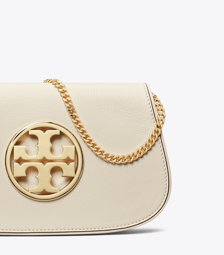 Tory Burch diseñador carteras de mano Cartera de mano reva en NEW IVORY detalle