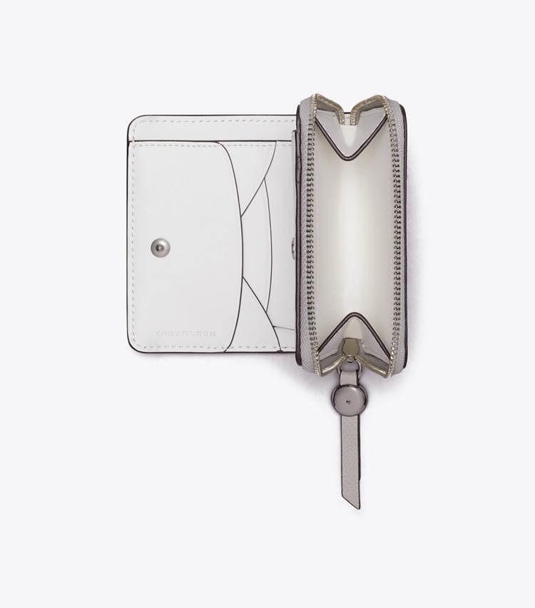 Tory Burch diseñador carteras Cartera plegable Romy en Dove Gray adicional