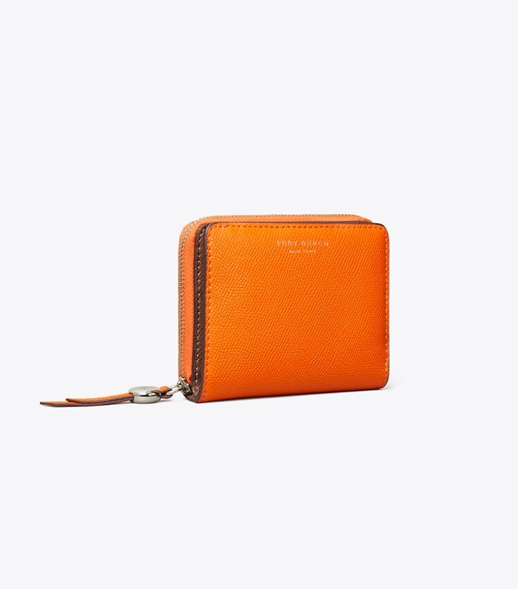 Tory Burch diseñador carteras Cartera plegable Romy en Orange ángulo