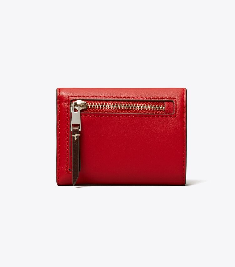 Tory Burch diseñador carteras Cartera sobre pequeña de piel en Red Sky volver