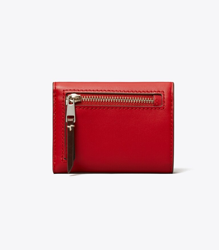 Tory Burch diseñador carteras Cartera sobre pequeña de piel en Red Sky volver