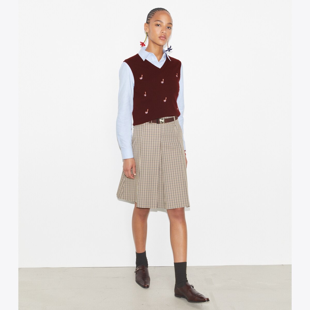 CASHMERE BIRDIE SWEATER VEST - thumbnail 3