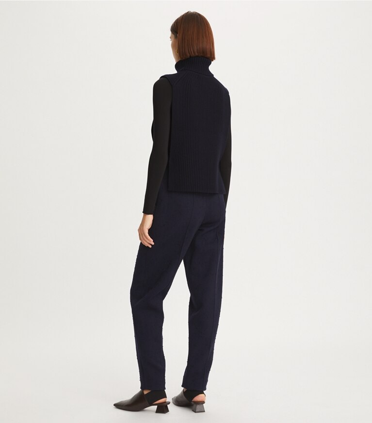 Tory Burch designer jackets Cashmere Dickie in Navy front