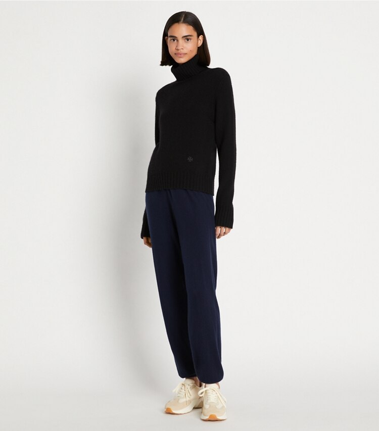 Cashmere Fitted Turtleneck: Women's Clothing | Sweaters | Tory Burch UK